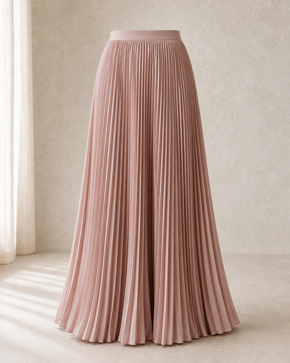 Plisseret, flydende maxinederdel til kvinder — image 8